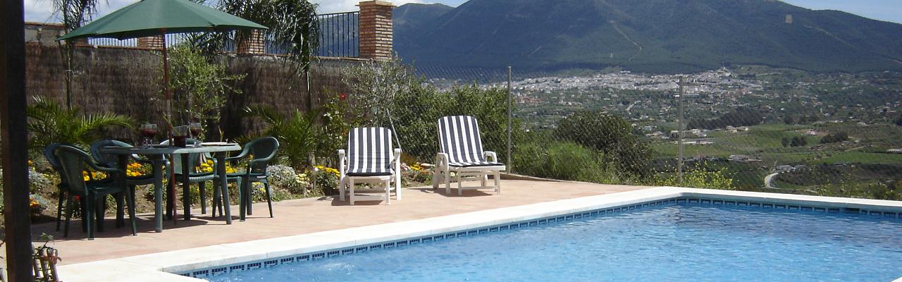Our very nice villa with pool by Coín - with amazing views over the Guadalhorce valley