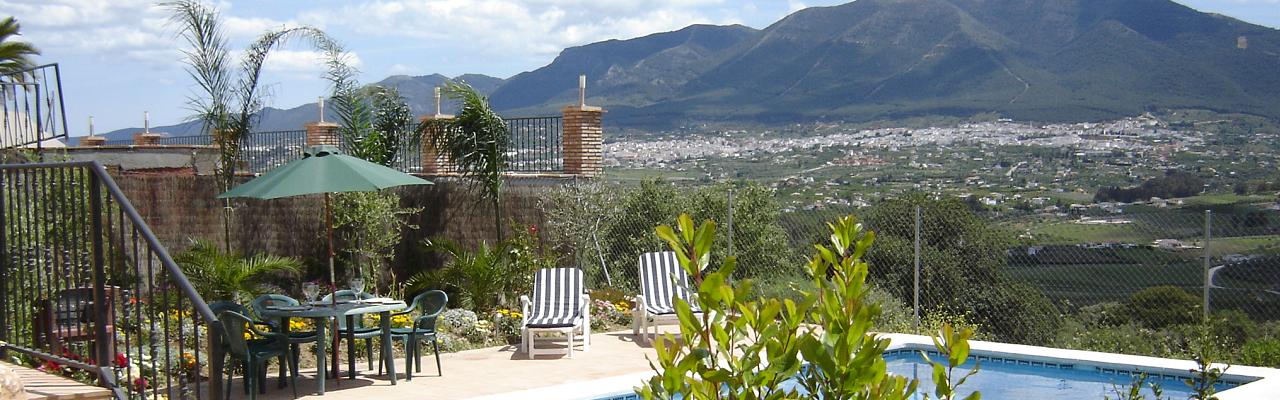 Our very nice villa with pool by Coín - with amazing views over the Guadalhorce valley